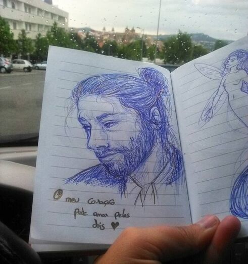 Artistas criam várias ilustrações de Salvador Sobral 