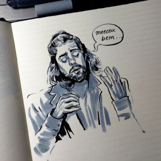 Artistas criam várias ilustrações de Salvador Sobral 