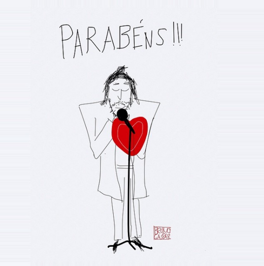Artistas criam várias ilustrações de Salvador Sobral 