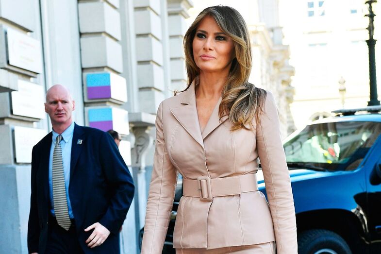 Melania Trump, em Bruxelas