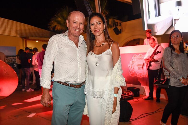 Luís Esparteiro com a mulher Vanda Correio, no Bliss, Vilamoura