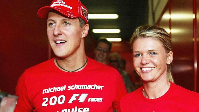 Michael Schumacher e a mulher Corinna