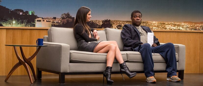 Sara Sampaio com Tracy Morgan em 'O Figurante'