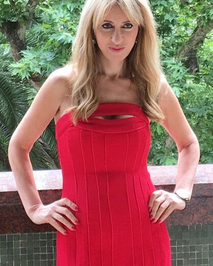 Judite de férias em resort de luxo