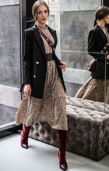 Como usar os vestidos de Verão ao longo do Outono