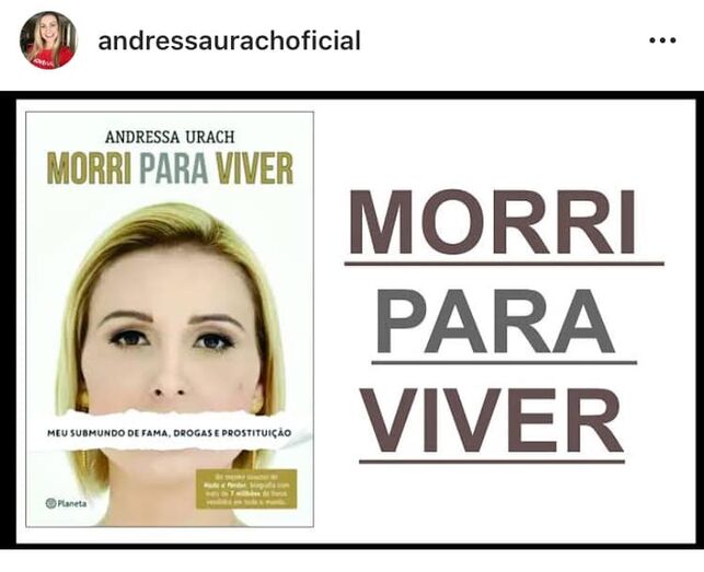 Em 2015, Andressa lançou a biografia 'Morri para Viver' - após uma forte infecção devido à aplicação de hidrogel nas pernas -, na qual revela várias polémicas, incluindo que era prostituta de luxo e esteve envolvida com drogas. Mas volta a reafirmar a história com Cristiano Ronaldo 