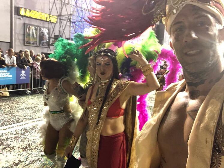 As imagens de Elma Aveiro a desfilar no Carnaval da Madeira