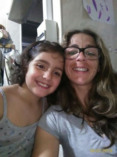 Valentina Fonseca com a mãe, Sónia