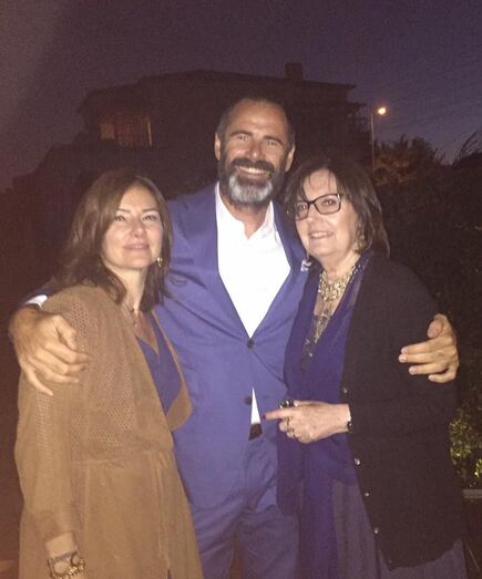 Pedro Lima com a mãe, São, e a irmão, Alexandra